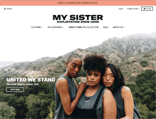 Tablet Screenshot of mysister.org